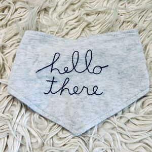 ❗️Kyle & Deena New York Bandana Bib with “Hello There” Embroidered Text
